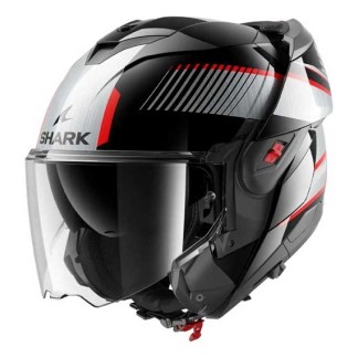 CASCO MODULAR SHARK OXO SIKTER NEGRO CHROM / PLATA