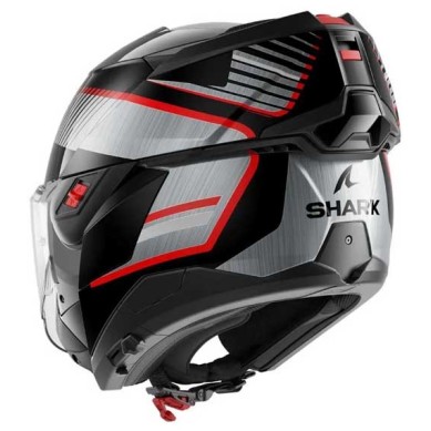 CASCO MODULAR SHARK OXO SIKTER NEGRO CHROM / PLATA