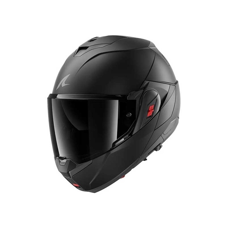 CASCO MODULAR SHARK OXO DARK SHADOW MAT NEGRO / MATE