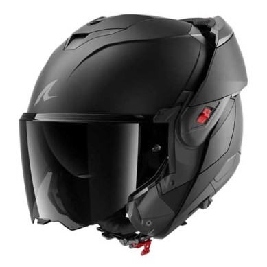 CASCO MODULAR SHARK OXO DARK SHADOW MAT NEGRO / MATE