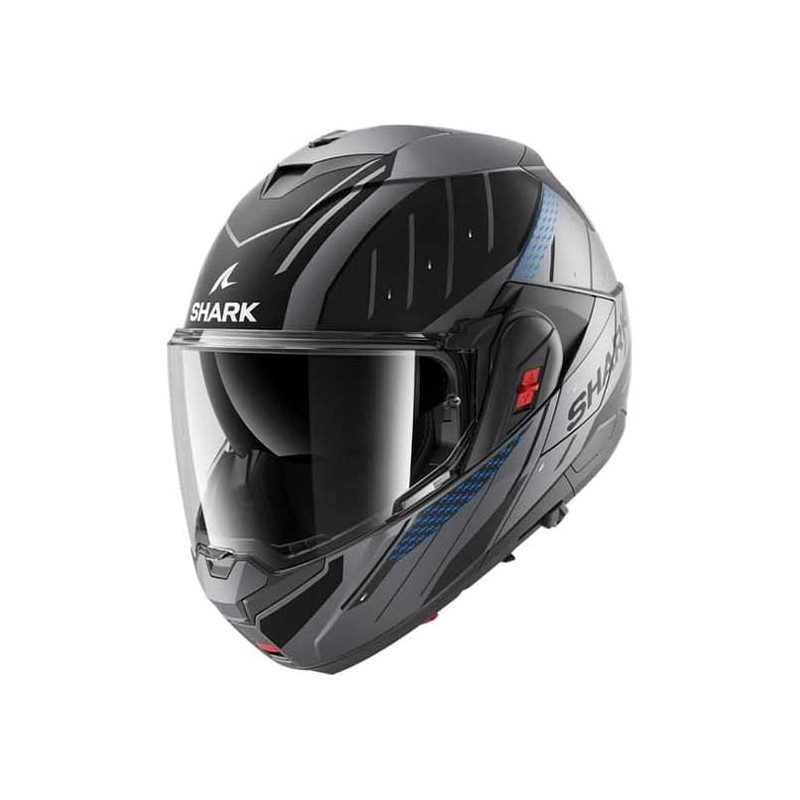 CASCO MODULAR SHARK OXO RYDGER NEGRO / BLANCO / AMARILLO