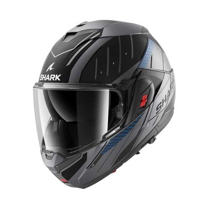 CASCO MODULAR SHARK OXO RYDGER NEGRO / BLANCO / AMARILLO