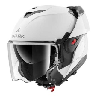 CASCO MODULAR SHARK OXO BLANK BLANCO PERLA