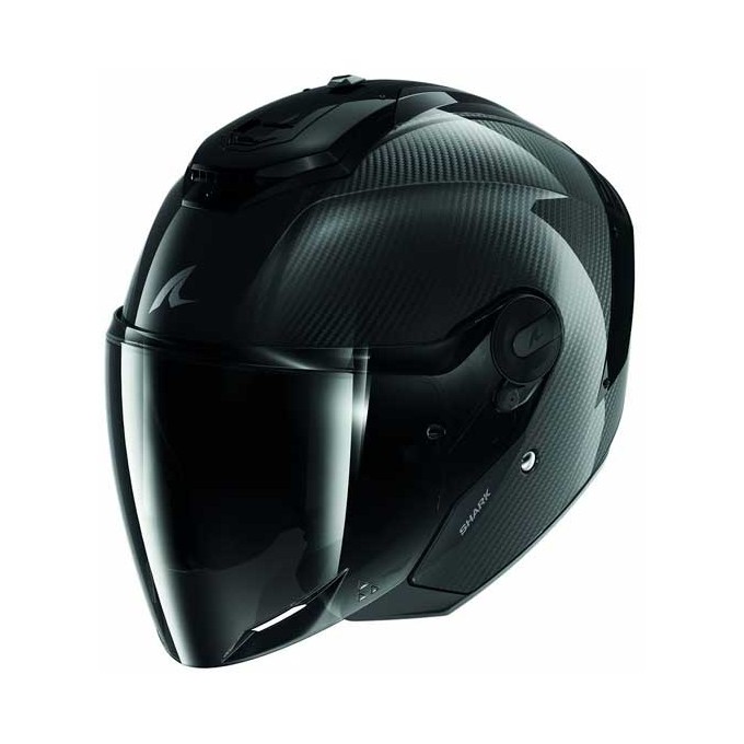 CASCO SHARK JET RS JET CARBON SKIN CARBON NEGRO CARBON
