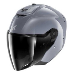 CASCO SHARK JET RS JET CARBON DARK SHADOW GRIS BRILLO