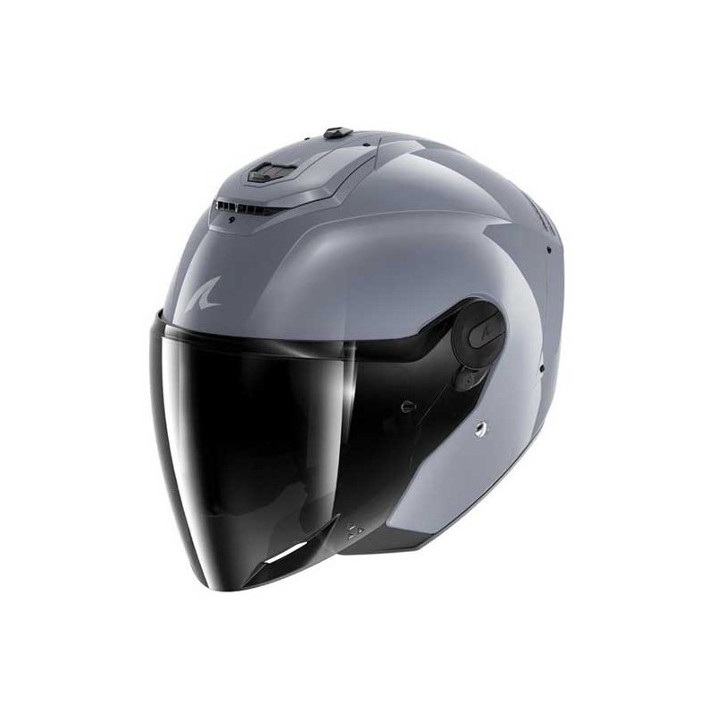 CASCO SHARK JET RS JET CARBON DARK SHADOW GRIS BRILLO