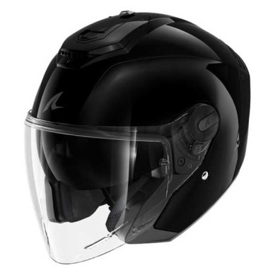 CASCO SHARK  JET RS JET BLANK NEGRO