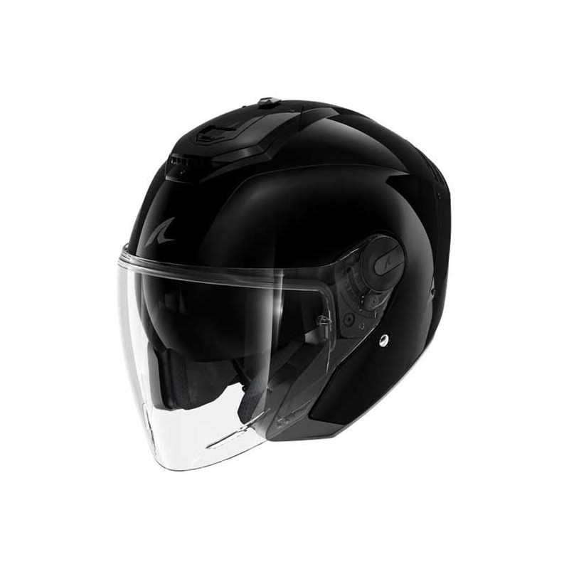 CASCO SHARK  JET RS JET BLANK NEGRO