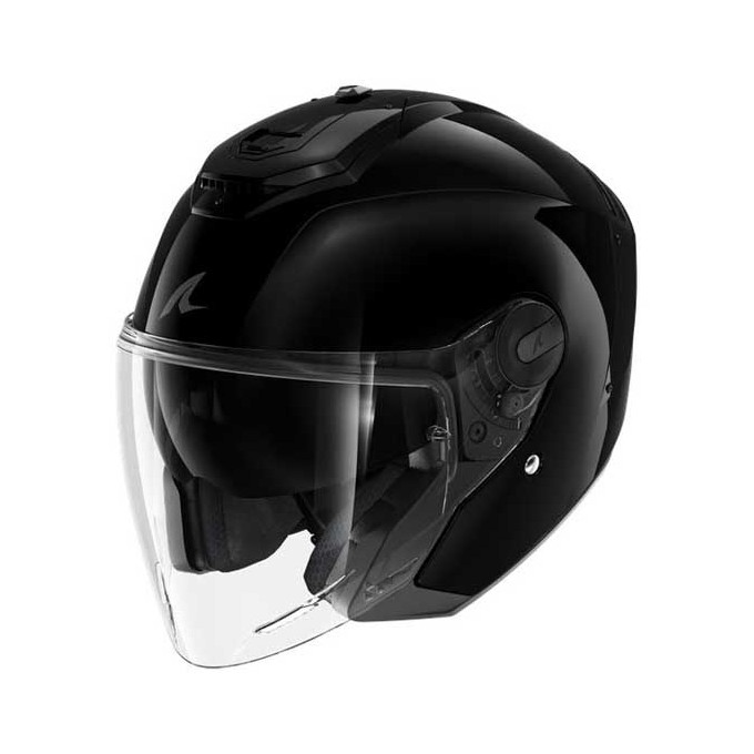 CASCO SHARK  JET RS JET BLANK NEGRO