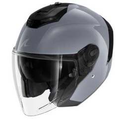 CASCO SHARK  JET RS JET BLANK GRIS BRILLO