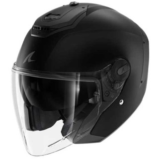 CASCO SHARK  JET RS JET BLANK MAT NEGRO MATE