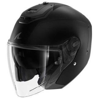 CASCO SHARK SKWAL JET BLANK MATE NEGRO MATE