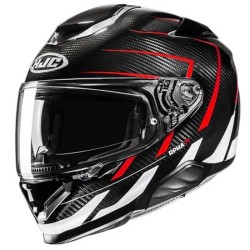 CASCO MOTO INTEGRAL HJC RPHA 71 CARBON CANO NEGRO / ROJO