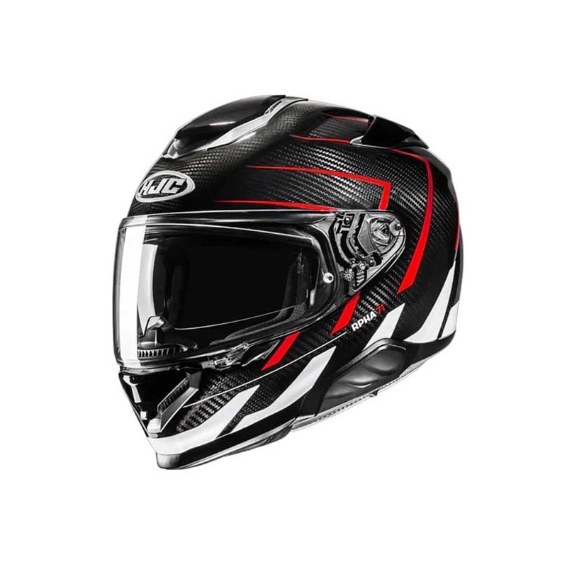 CASCO MOTO INTEGRAL HJC RPHA 71 CARBON CANO NEGRO / ROJO