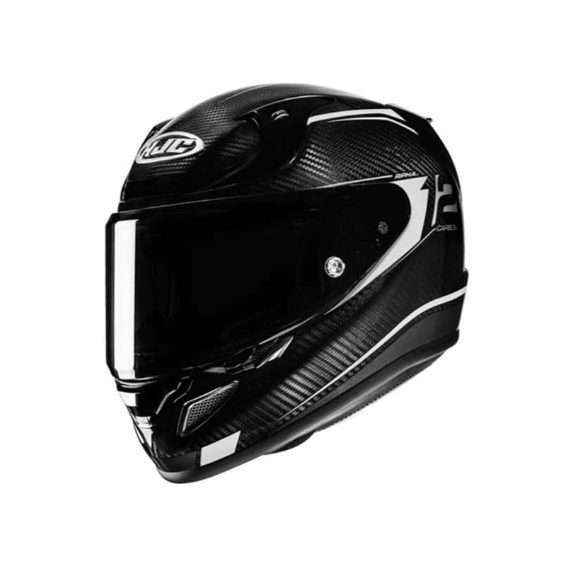 CASCO MOTO INTEGRAL HJC RPHA 12 CARBON KERES NEGRO / AMARILLO