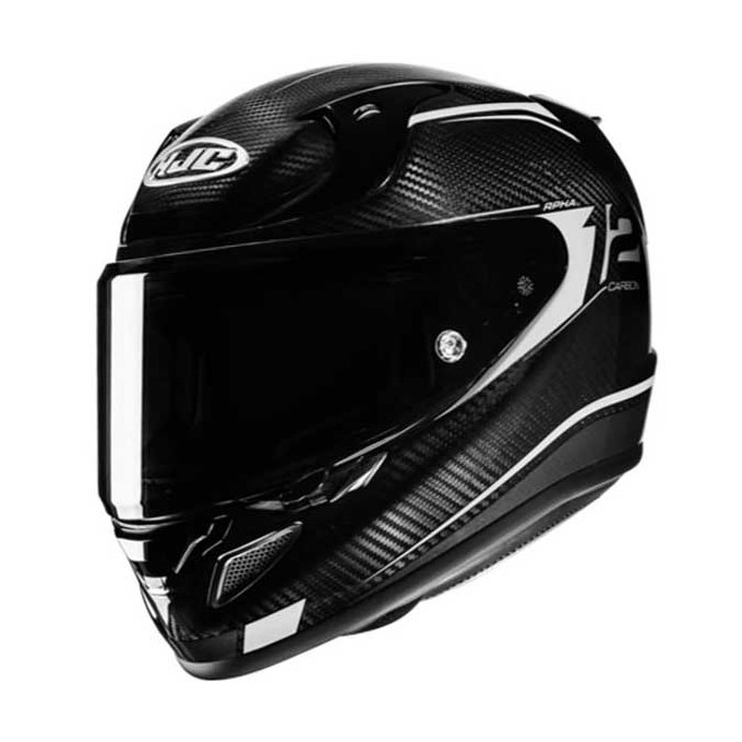 CASCO MOTO INTEGRAL HJC RPHA 12 CARBON KERES NEGRO / AMARILLO