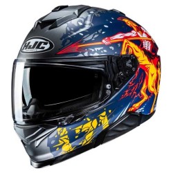 CASCO HJC I71 TAURUS NEGRO / PLATA