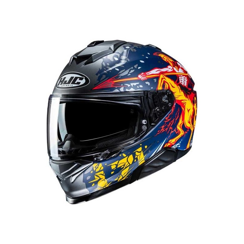 CASCO HJC I71 TAURUS NEGRO / PLATA