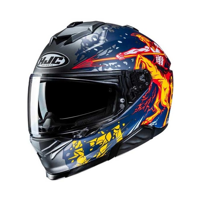 CASCO HJC I71 TAURUS NEGRO / PLATA