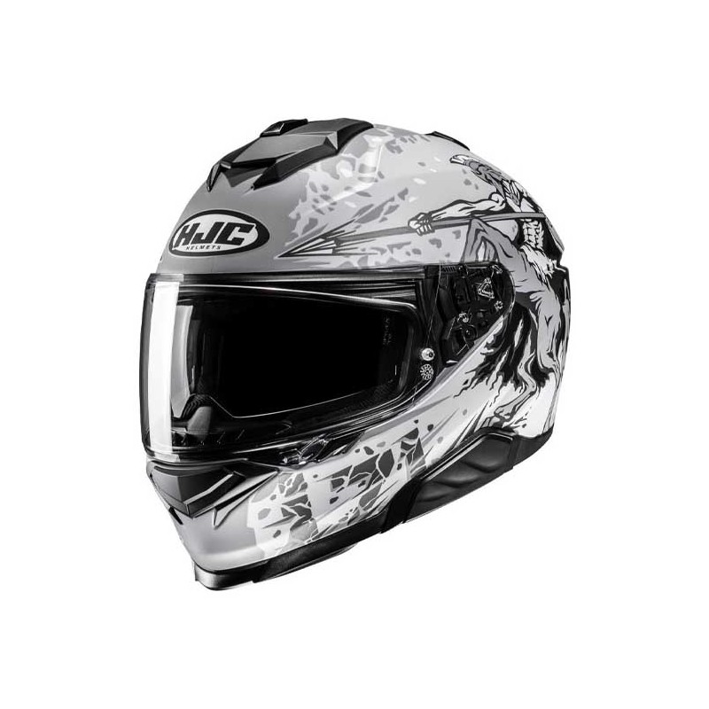 CASCO HJC I71 TAURUS AZUL / NARANJA