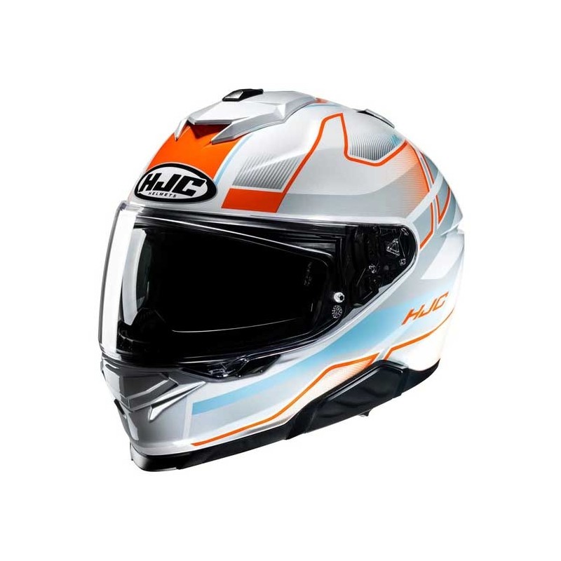 CASCO HJC I71 IORIX BLANCO / AZUL