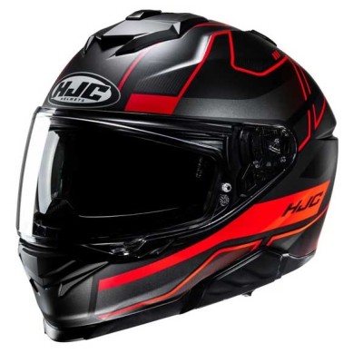 CASCO HJC I71 IORIX AZUL / NARANJA