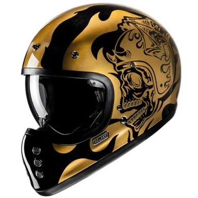 CASCO HJC V60 FLAME NEGRO / BLANCO