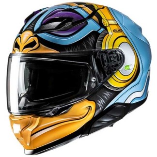 CASCO INTEGRAL HJC F71 BUMBLEBEE HASBRO NEGRO / DORADO