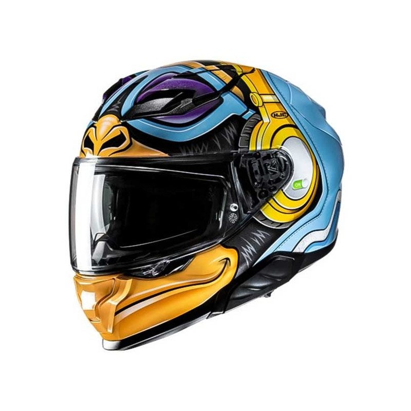 CASCO INTEGRAL HJC F71 BUMBLEBEE HASBRO NEGRO / DORADO