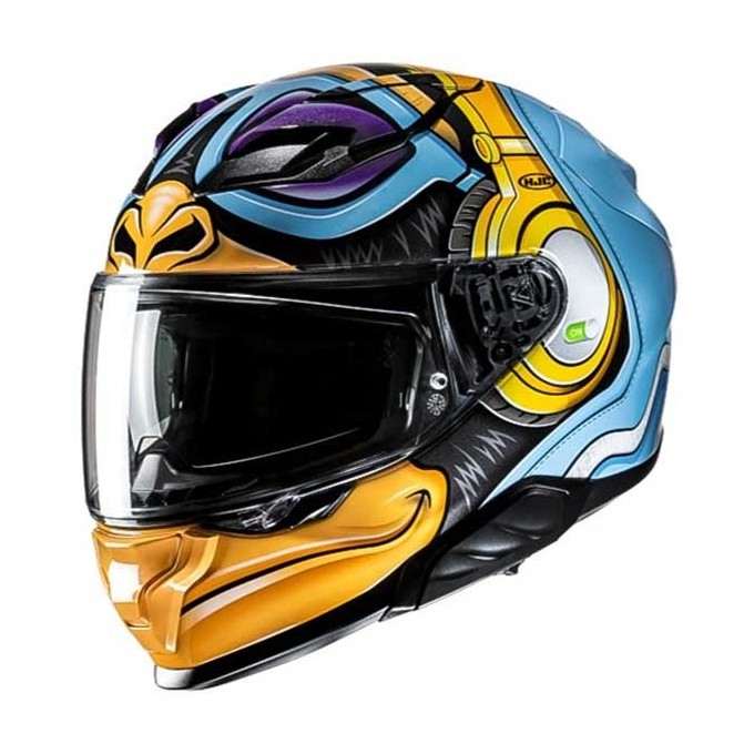 CASCO INTEGRAL HJC F71 BUMBLEBEE HASBRO NEGRO / DORADO