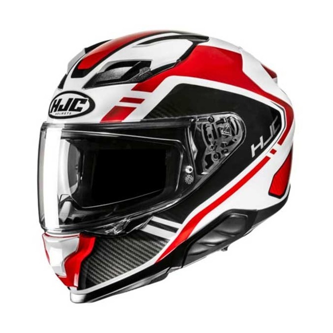CASCO INTEGRAL HJC F71 TOZ BLANCO / ROJO