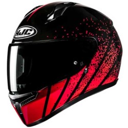 CASCO HJC C10 ASPA NEGRO / BLANCO / ROJO