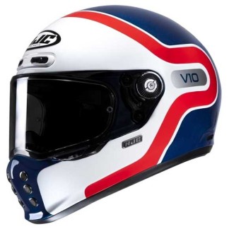CASCO HJC V10 CRANIA NEGRO / BLANCO