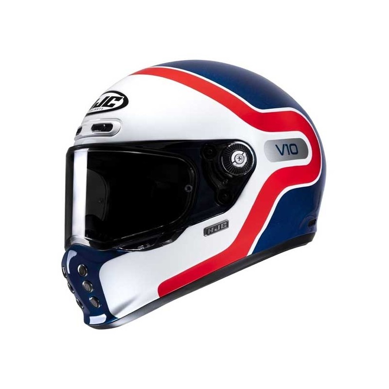 CASCO HJC V10 CRANIA NEGRO / BLANCO