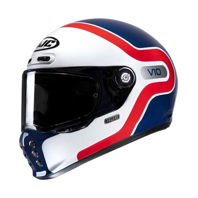 CASCO HJC V10 CRANIA NEGRO / BLANCO
