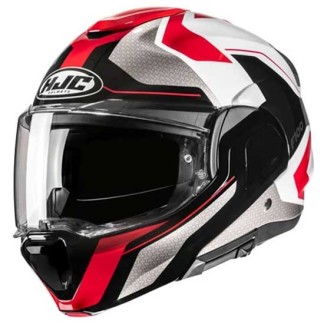 CASCO INTEGRAL HJC F100 BIOS ROJO / BLANCO / GRIS