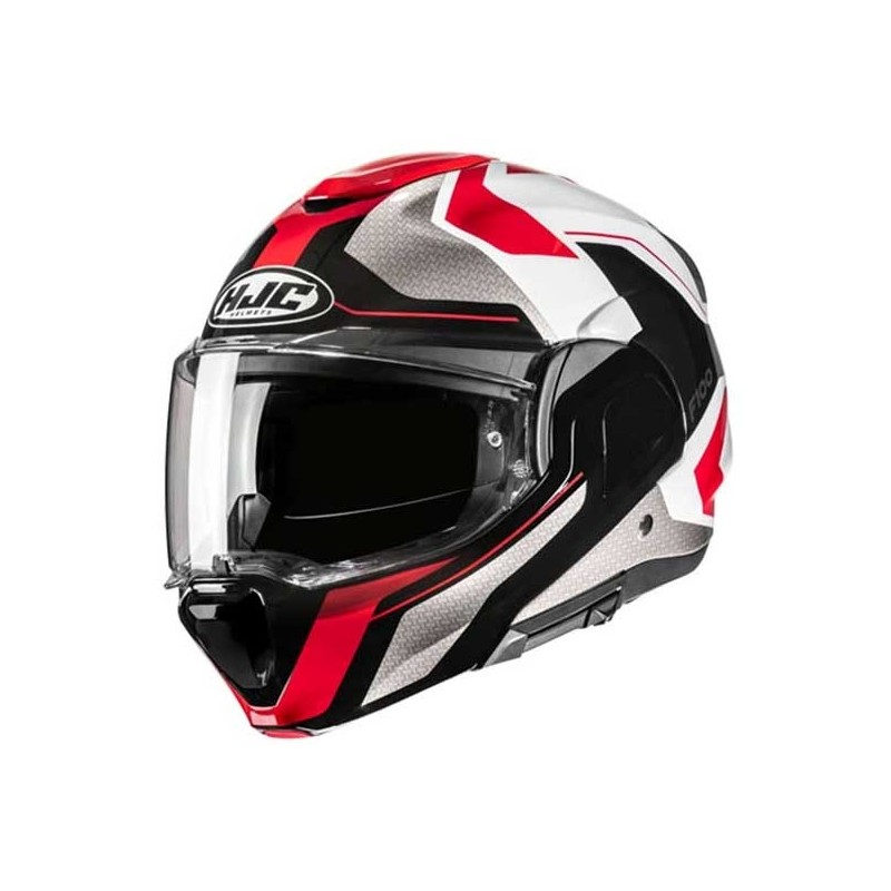 CASCO INTEGRAL HJC F100 BIOS ROJO / BLANCO / GRIS