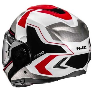 CASCO INTEGRAL HJC F100 BIOS ROJO / BLANCO / GRIS