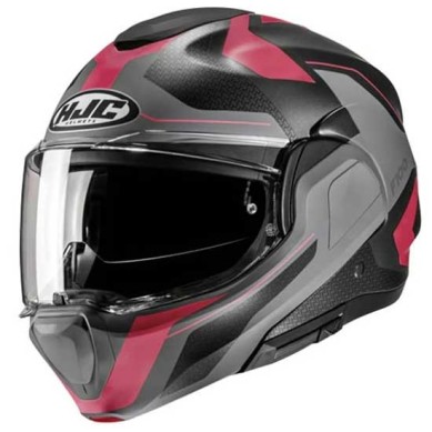 CASCO INTEGRAL HJC F100 BIOS ROSA / GRIS