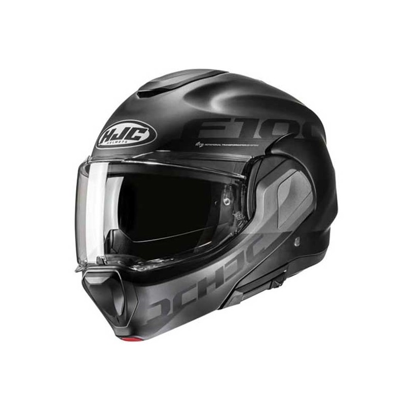 CASCO INTEGRAL HJC F100 HETAL GRIS / ROJO