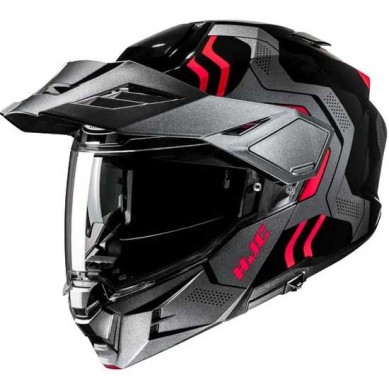 CASCO INTEGRAL HJC I80 VELLY NEGRO / ROJO