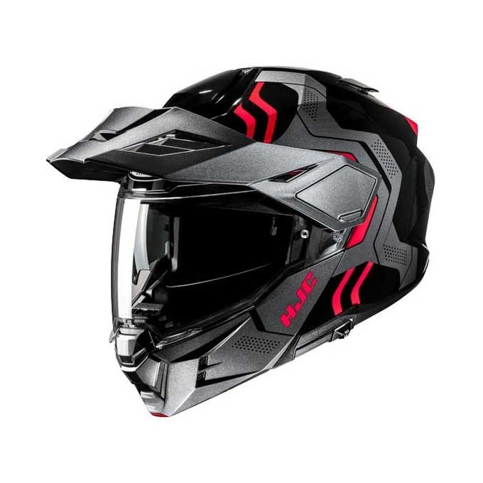 CASCO INTEGRAL HJC I80 VELLY NEGRO / ROJO