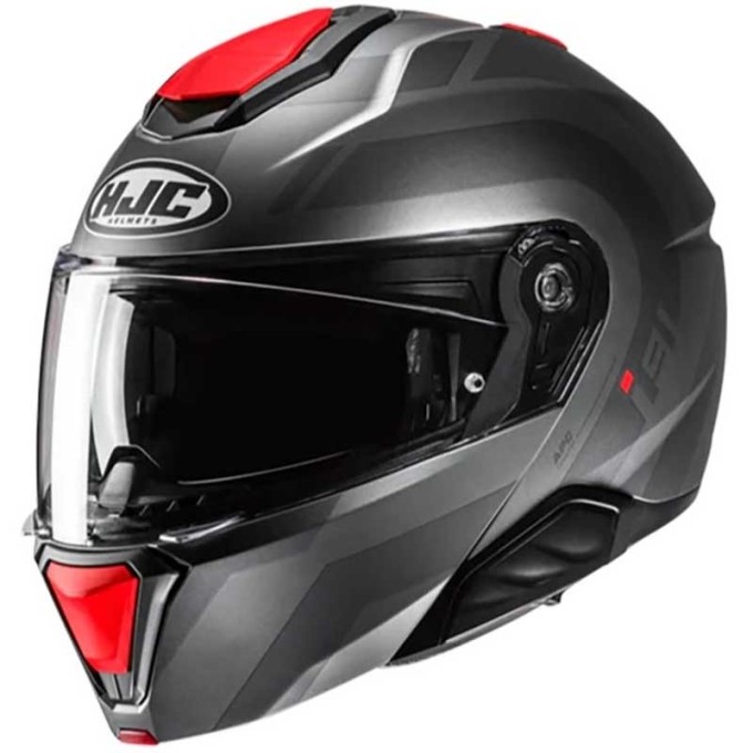 CASCO INTEGRAL HJC I91 ARVEN NEGRO / GRIS