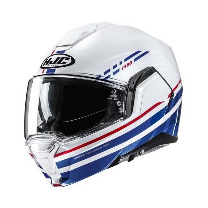 CASCO MODULAR  HJC I100 SYSMA BLANCO / ROJO / AZUL