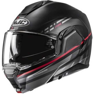 CASCO MODULAR  HJC I100 SYSMA NEGRO / ROJO