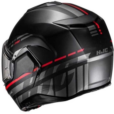CASCO MODULAR  HJC I100 SYSMA NEGRO / ROJO