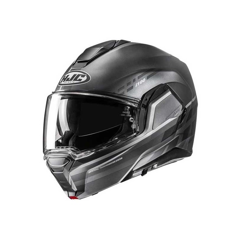 CASCO MODULAR  HJC I100 SYSMA NEGRO / ROJO