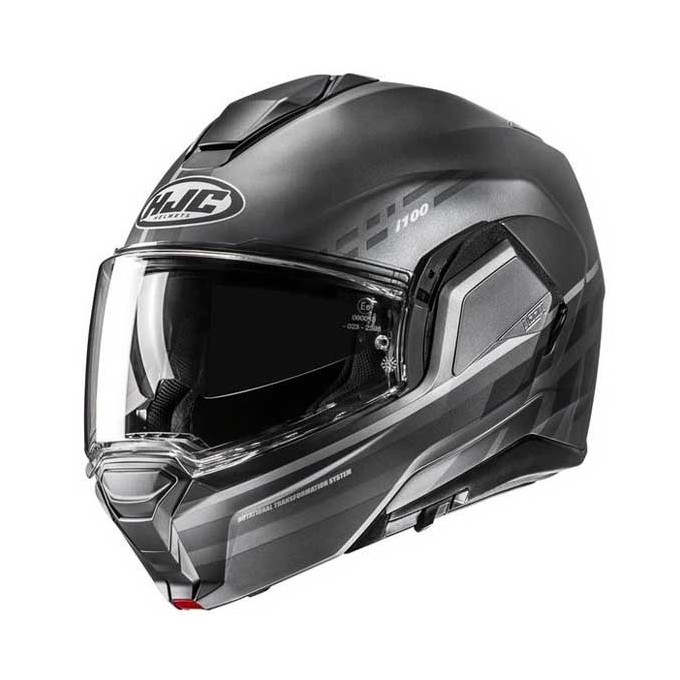 CASCO MODULAR  HJC I100 SYSMA NEGRO / ROJO