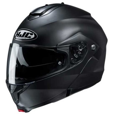HJC C91N MONOCOLOR NEGRO METAL | Casco Modular con Visor Solar y Gran Confort