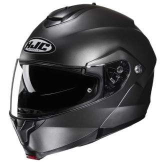 HJC C91N MONOCOLOR GRIS TITANIUM| Casco Modular con Visor Solar y Gran Confort